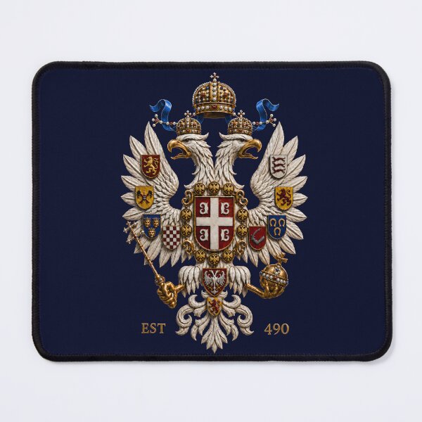 Item preview, Reconstructed Coat of Arms of Dušan’s Empire – Serbian Imperial Eagle designed and sold by SerwearStore.