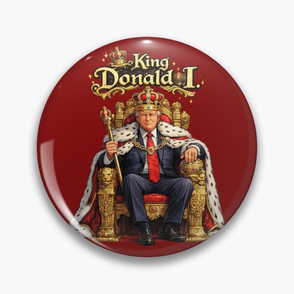Item preview, King Donald I (Trump) on a golden throne with crown designed and sold by World-of-Magic.