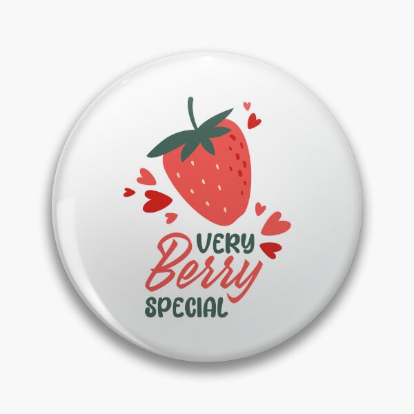Item preview, Very Berry Special, Cute Strawberry Pun Quote with Hearts designed and sold by CHERRY--SHOP.