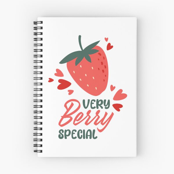 Item preview, Very Berry Special, Cute Strawberry Pun Quote with Hearts designed and sold by CHERRY--SHOP.