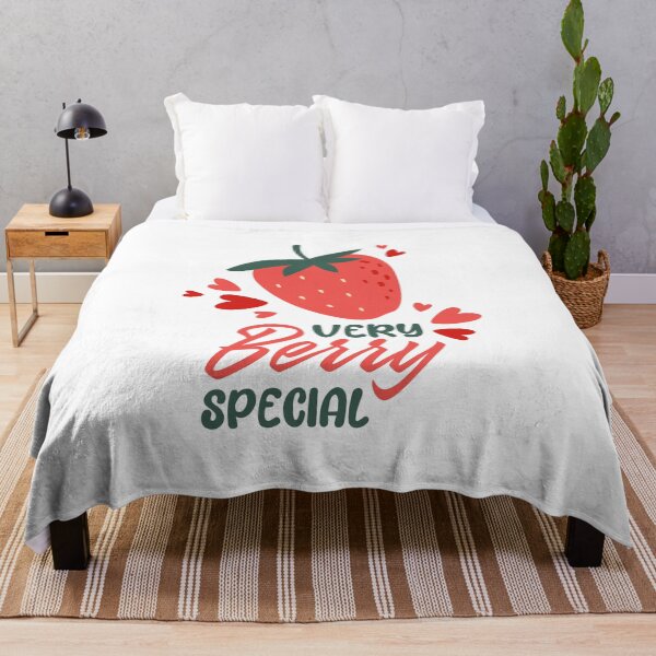 Item preview, Very Berry Special, Cute Strawberry Pun Quote with Hearts designed and sold by CHERRY--SHOP.