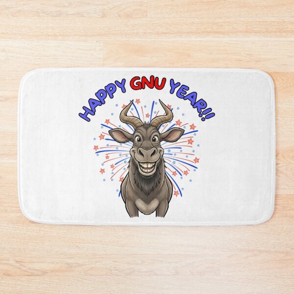 Item preview, Goofy Wildebeest - Happy Gnu Year designed and sold by Marlette LLC.