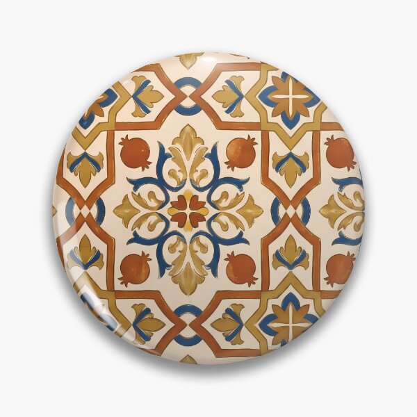 Item preview, Portugal Rustic Pattern Botanical Floral Marine Farmhouse Textile designed and sold by ART ATTACK ZONE.