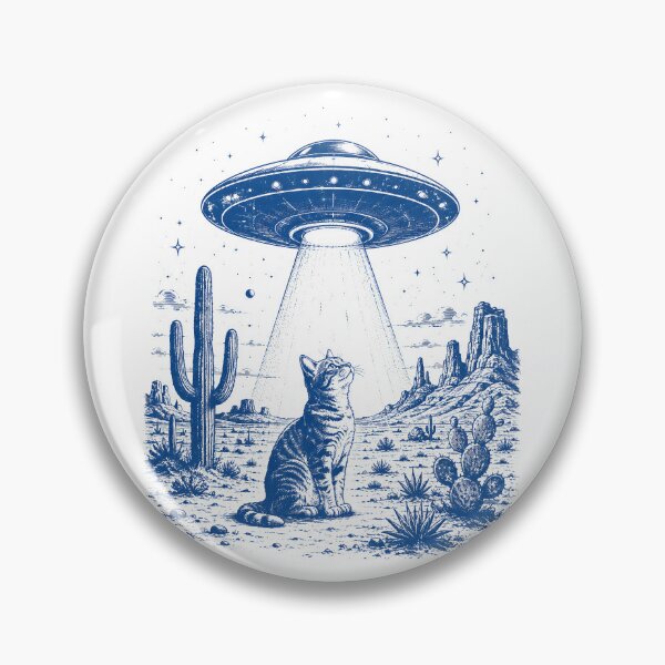 Item preview, Cowboy Cat UFO  designed and sold by zoes-ink.