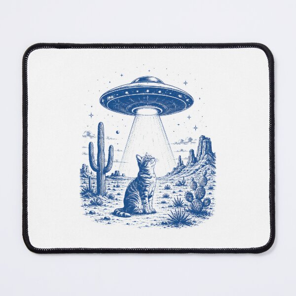 Item preview, Cowboy Cat UFO  designed and sold by zoes-ink.