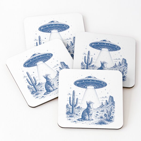 Item preview, Cowboy Cat UFO  designed and sold by zoes-ink.