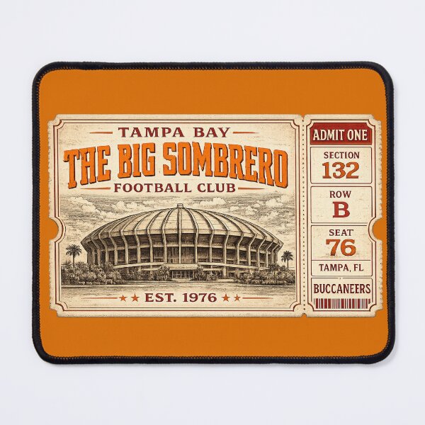Item preview, Tampa Stadium "The Big Sombrero" Vintage Ticket Stub Shirt designed and sold by GhostDawgs.
