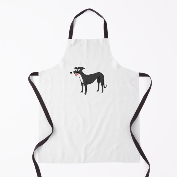 Item preview, Santa's Little Helper Style Black and White Hound designed and sold by Tessa Draws Stoof.