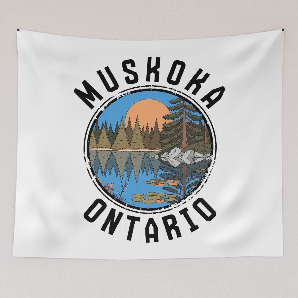 Item preview, Muskoka - Ontario (with Black Lettering) designed and sold by VelvetRoom.