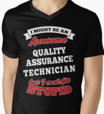 QUALITY ASSURANCE TECHNICIAN T-shirts, i-Phone Cases, Hoodies, & Merchandises Men's V-Neck T-Shirt