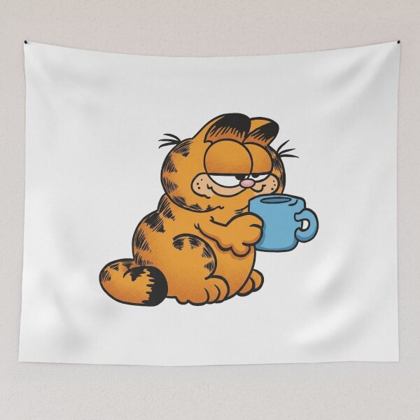 Item preview, Lazy Orange Cartoon Cat Retro Funny Mood Design For Cat Lovers And Meme Fans designed and sold by Charonde.