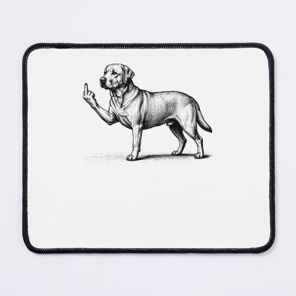 Item preview, Funny Labrador Dog Midle Finger Meme designed and sold by Hedoraxe.