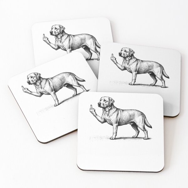 Item preview, Funny Labrador Dog Midle Finger Meme designed and sold by Hedoraxe.