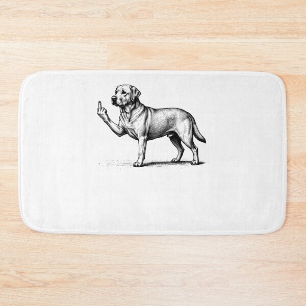 Item preview, Funny Labrador Dog Midle Finger Meme designed and sold by Hedoraxe.