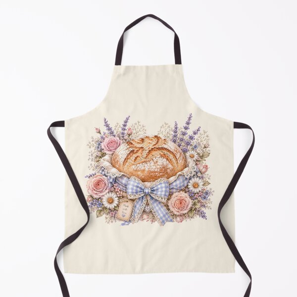 Item preview, Cottagecore Artisan Bread Basket | Rustic Sourdough & Floral Farmhouse Illustration designed and sold by looplandger.