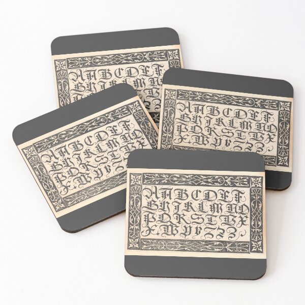 Item preview, 1549 Calligraphy Alphabet designed and sold by collageDP.