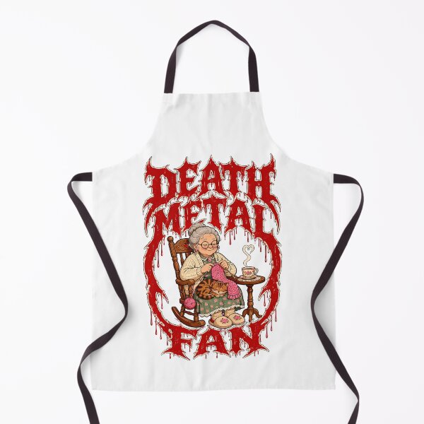 Item preview, Death Metal Fan Funny Knitting Grandma designed and sold by soondoock.