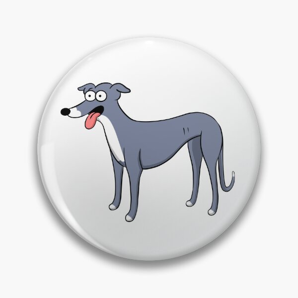 Item preview, Santa's Little Helper Style Blue and White Hound designed and sold by Tessa Draws Stoof.