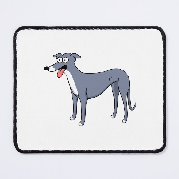 Item preview, Santa's Little Helper Style Blue and White Hound designed and sold by Tessa Draws Stoof.