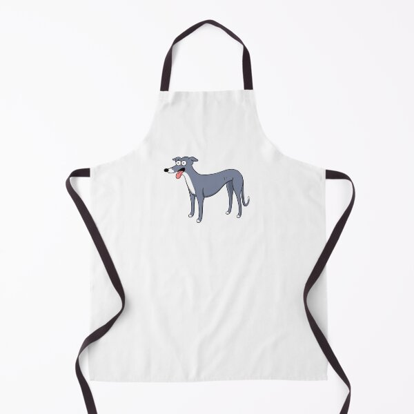 Item preview, Santa's Little Helper Style Blue and White Hound designed and sold by Tessa Draws Stoof.