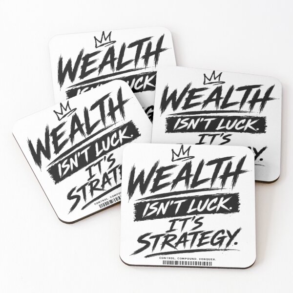 Item preview, Wealth Is Not Luck, It Is Strategy – Entrepreneur Mindset Quote designed and sold by littlestore.