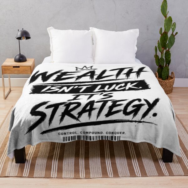 Item preview, Wealth Is Not Luck, It Is Strategy – Entrepreneur Mindset Quote designed and sold by littlestore.