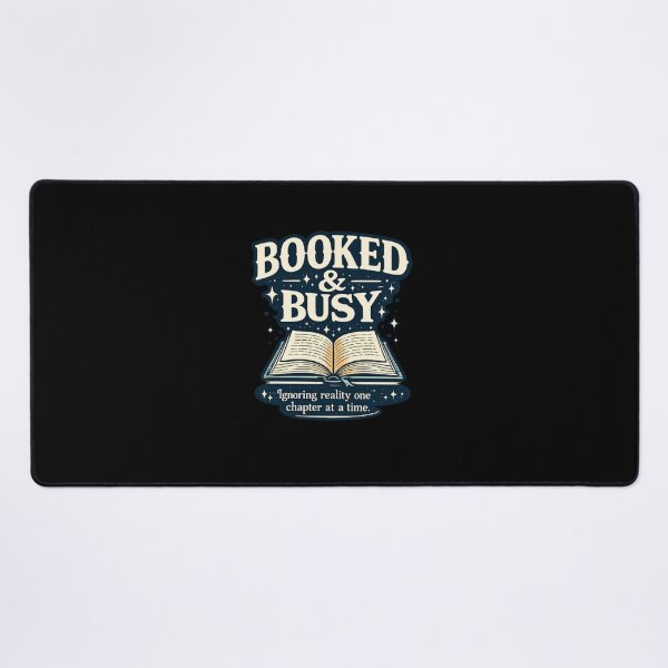 Item preview, Booked & Busy | Funny Book Lover Reading Quote designed and sold by Bismillah-Najah.