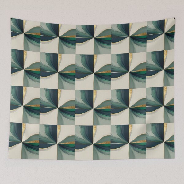 Item preview, Luxury Fluid Geometry Abstract Art designed and sold by RandomWalker.