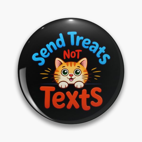 Item preview, Send Treats Not Texts Cat designed and sold by Canvas-Whispers.