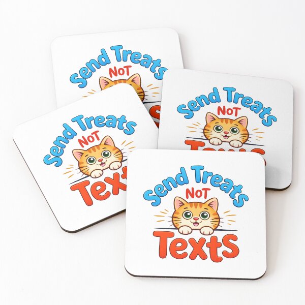 Item preview, Send Treats Not Texts Cat designed and sold by Canvas-Whispers.