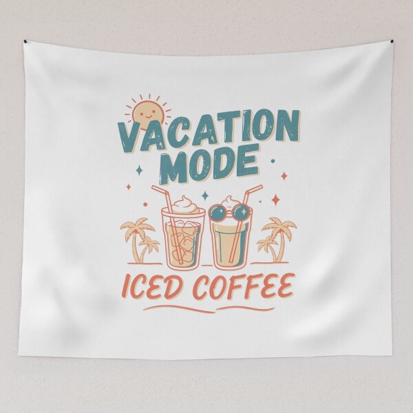 Item preview, Iced coffee and sun - Coffee and sunshine - Coffee lover -  Trendy summer - Summer graphic - Sunshine Vacation - Summer vibes - Summer travel - Iced coffee season designed and sold by JansenGS.