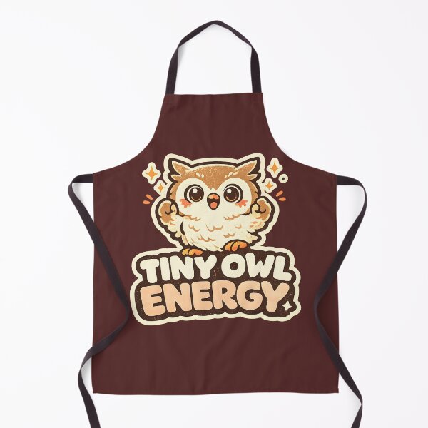 Item preview, Tiny Owl Energy Cute Baby Owl Shirt Small But Mighty Animal Meme Playful Bubble Typography Design designed and sold by Artistry in Motion by MADsrecreation.