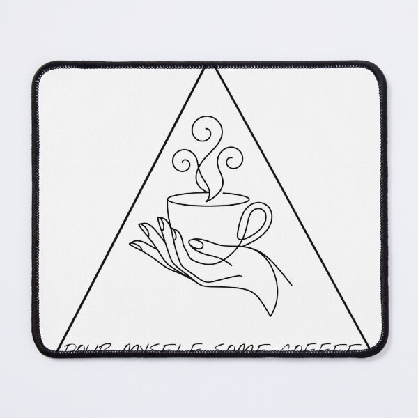 Item preview, Minimalist Coffee Line Art Triangle Geometric designed and sold by Sabsll.