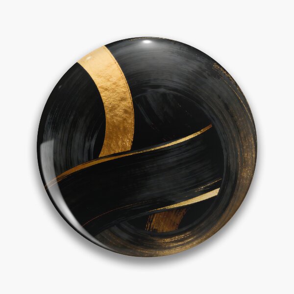 Item preview, Intertwined golden circles and arches - wall art - abstract art designed and sold by paulrommer.