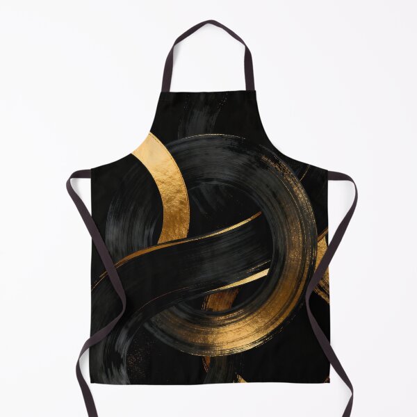 Item preview, Intertwined golden circles and arches - wall art - abstract art designed and sold by paulrommer.