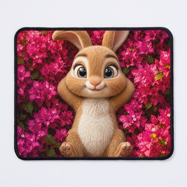 Item preview, Cute Bunny Among Pink Blossoms designed and sold by Rohan132.