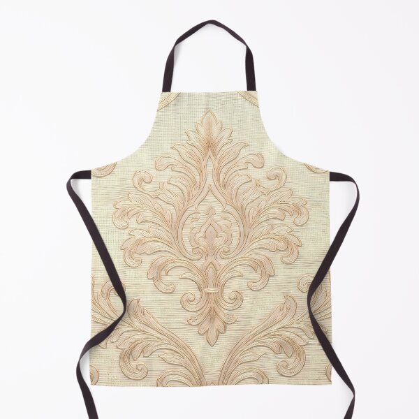 Item preview, Gold Silver Pattern Botanical Floral Marine Farmhouse Textile designed and sold by ART ATTACK ZONE.
