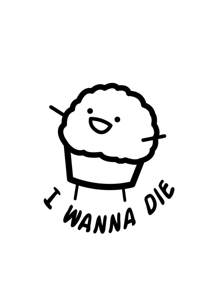 "I wanna die Muffin ASDF Movies" iPhone Case & Cover by Robin Redbubble