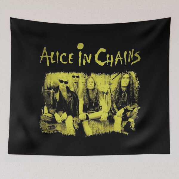 Item preview, Alice in Chains Yellow Vintage Grunge Rock Band designed and sold by Dtyahas.