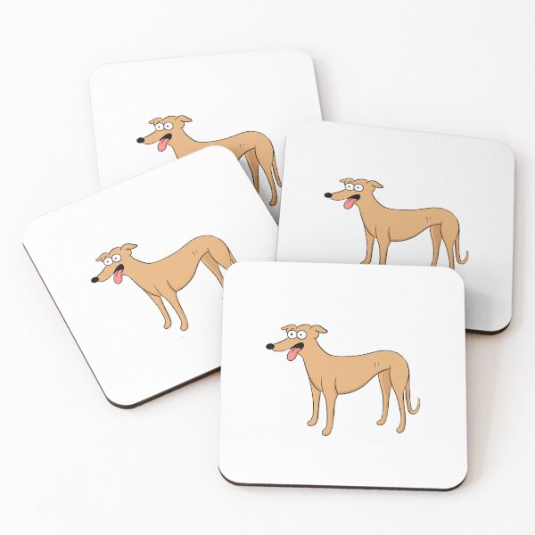 Item preview, Santa's Little Helper Style Fawn Hound designed and sold by Tessa Draws Stoof.