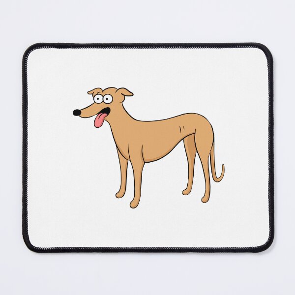 Item preview, Santa's Little Helper Style Fawn Hound designed and sold by Tessa Draws Stoof.