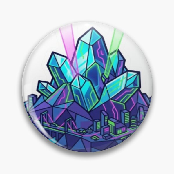 Item preview, Glowing Crystal Cluster Illustration designed and sold by DailySparks.