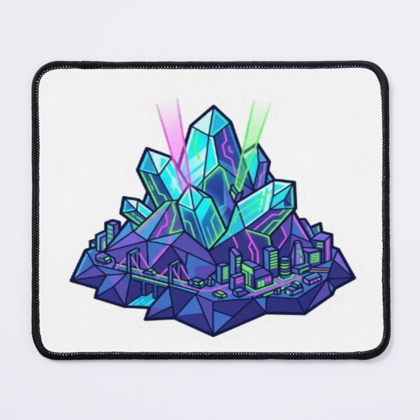 Item preview, Glowing Crystal Cluster Illustration designed and sold by DailySparks.