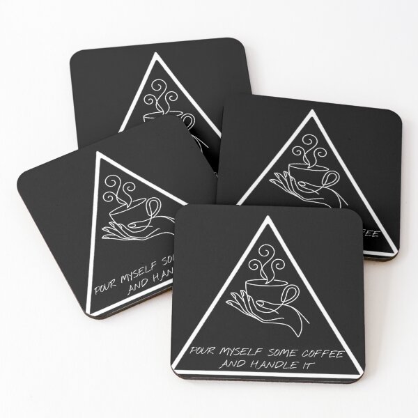 Item preview, Minimalist Coffee Line Art Triangle Geometric designed and sold by Sabsll.