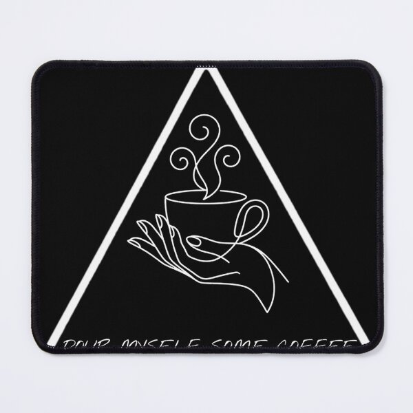 Item preview, Minimalist Coffee Line Art Triangle Geometric designed and sold by Sabsll.