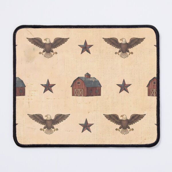 Item preview, United States Pattern Botanical Floral Marine Farmhouse Textile designed and sold by ART ATTACK ZONE.