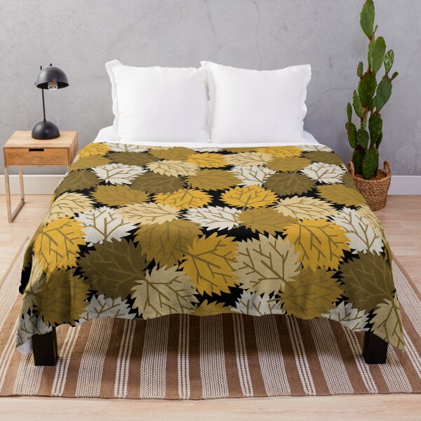 Item preview, Seamless Autumn Leaf Pattern in Warm Yellow and Brown designed and sold by PowerAntShop.