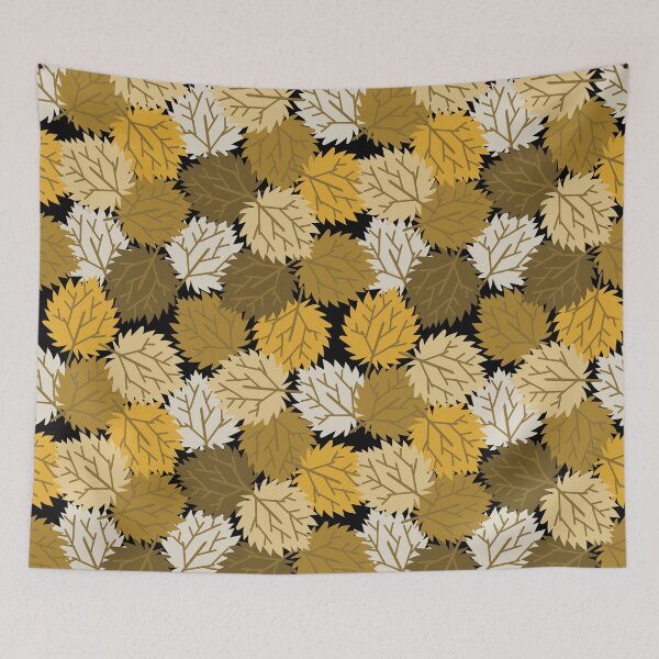 Item preview, Seamless Autumn Leaf Pattern in Warm Yellow and Brown designed and sold by PowerAntShop.