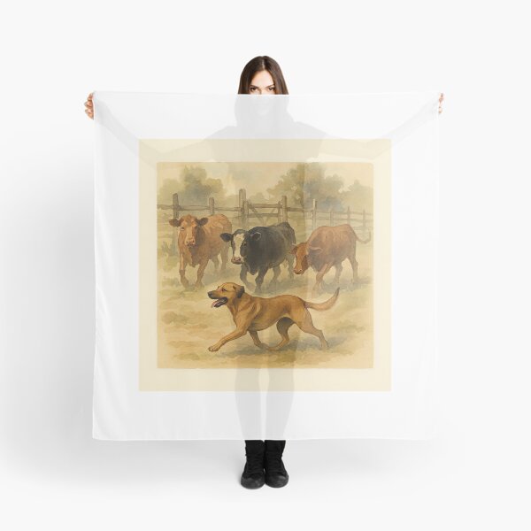 Aperçu de l'œuvre Aquarelle de bétail Black Mouth Cur créée et vendue par RebelPawz.