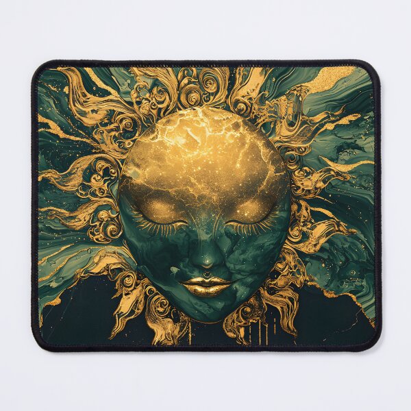 Item preview, Celestial sun face fluid digital art designed and sold by Checho30.